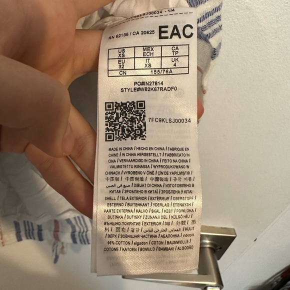 Guess Cotton Wrap Mini Dress - Picture 7 of 8